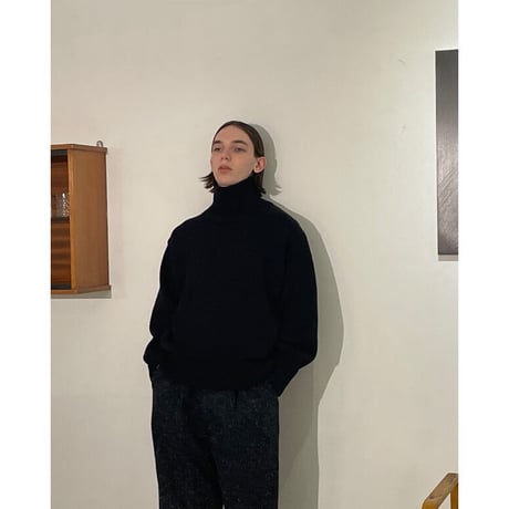 Olde H & Daughter WOOSTED WOOL TURTLE NECK P/O