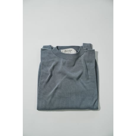 【more variation】Olde H & Daughter SILK PLAIN STITCH CREW NECK P/O