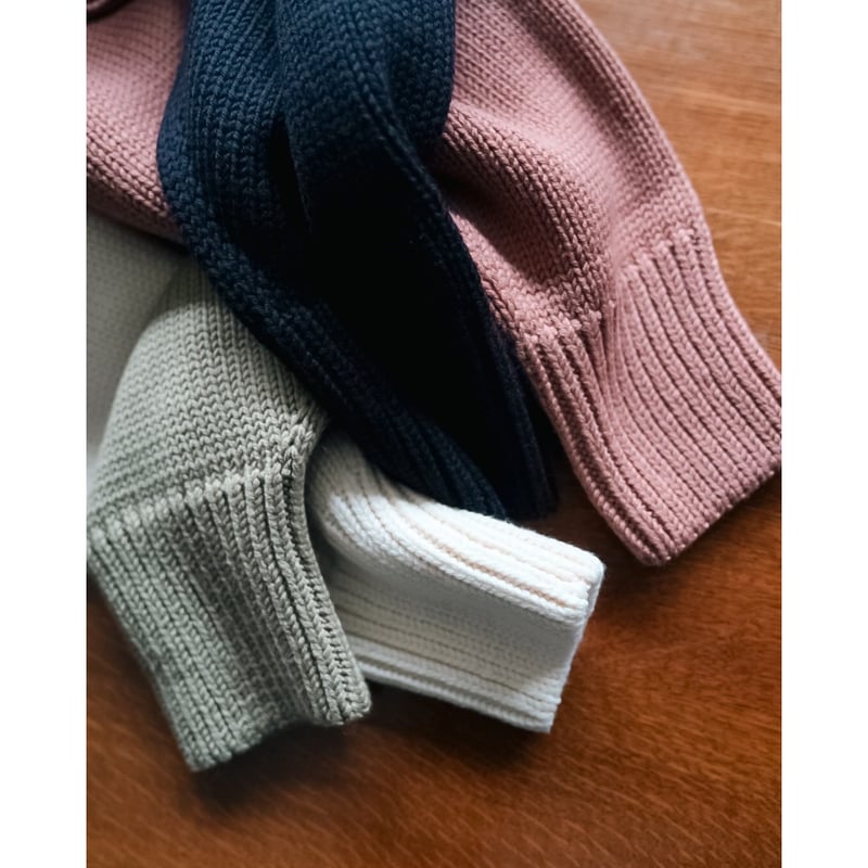 Olde H & Daughter Ex. WOOSTED WOOL CREW NECK P/