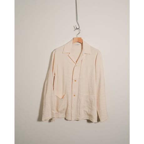 MAATEE&SONS "LINEN SILK二重織り" SHIRT JACKET