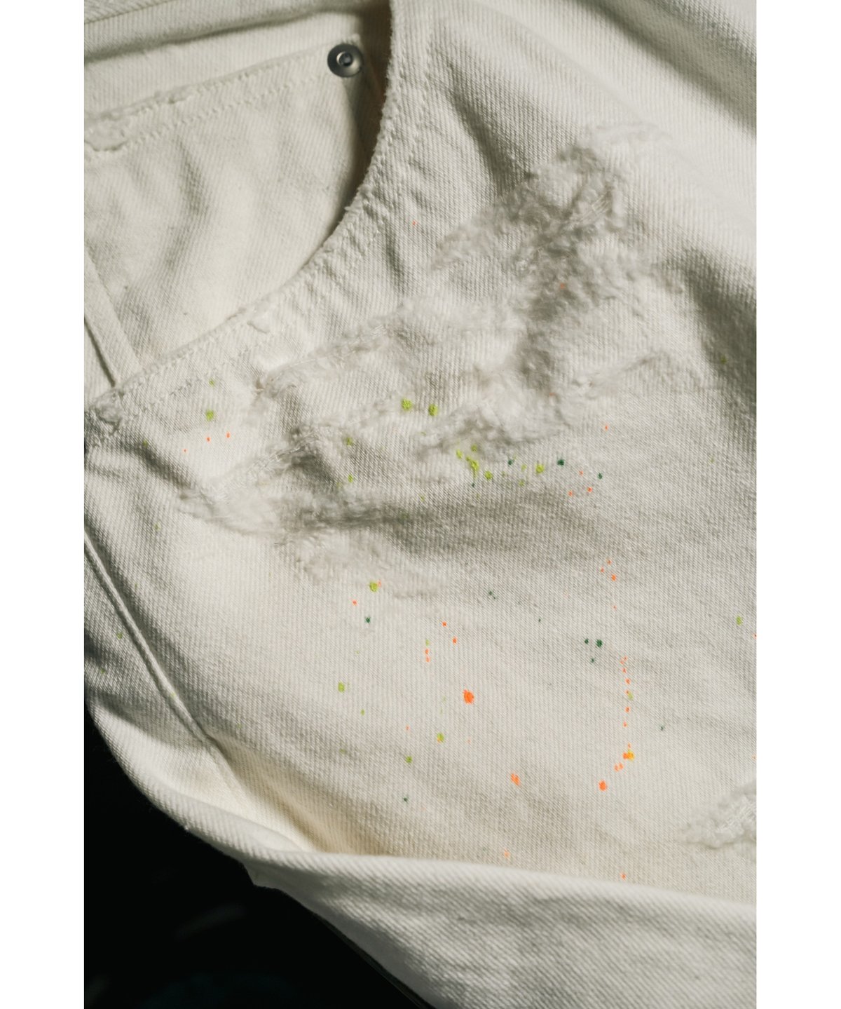 ANCELLM Ex. DAMAGE DENIM STRAIGHT 5P PANTS | Mu