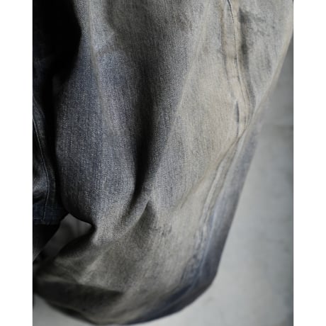 ANCELLM AGING WIDE DENIM 5P PANTS