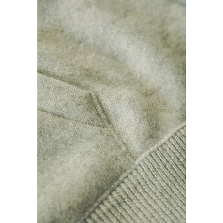 MAATEE&SONS Ex. CASHMERE PILE HOODIE "m&m"⁣