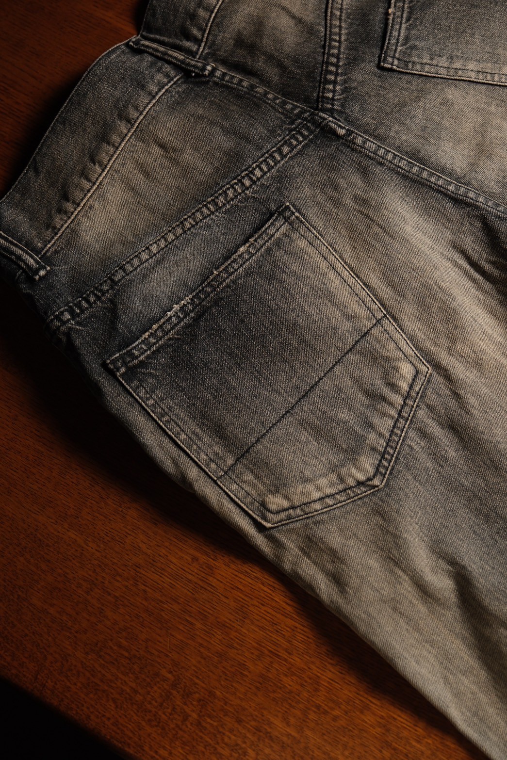 【ANCELLM】DAMAGE DENIM STRAIGHT 5P PANTS ANCELLM P/DAMAGE DENIM STRAIGHT 5P PANTS | Must