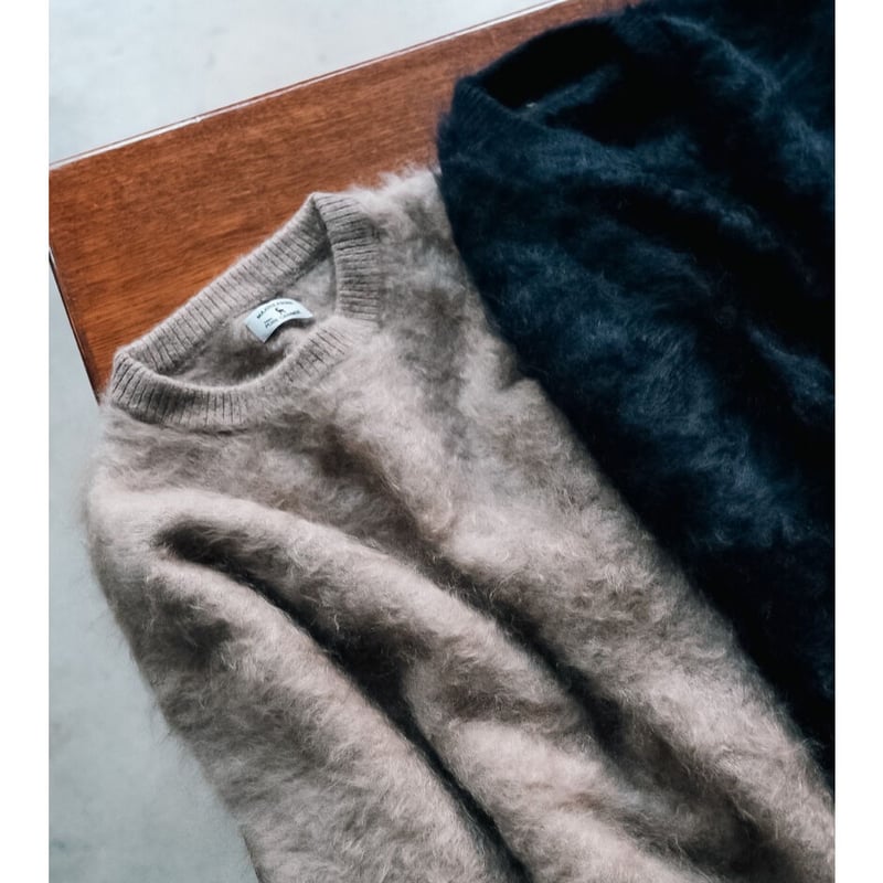 MAATEE&SONS CASHMERE SHAGGY P/O SWEATER | Muste