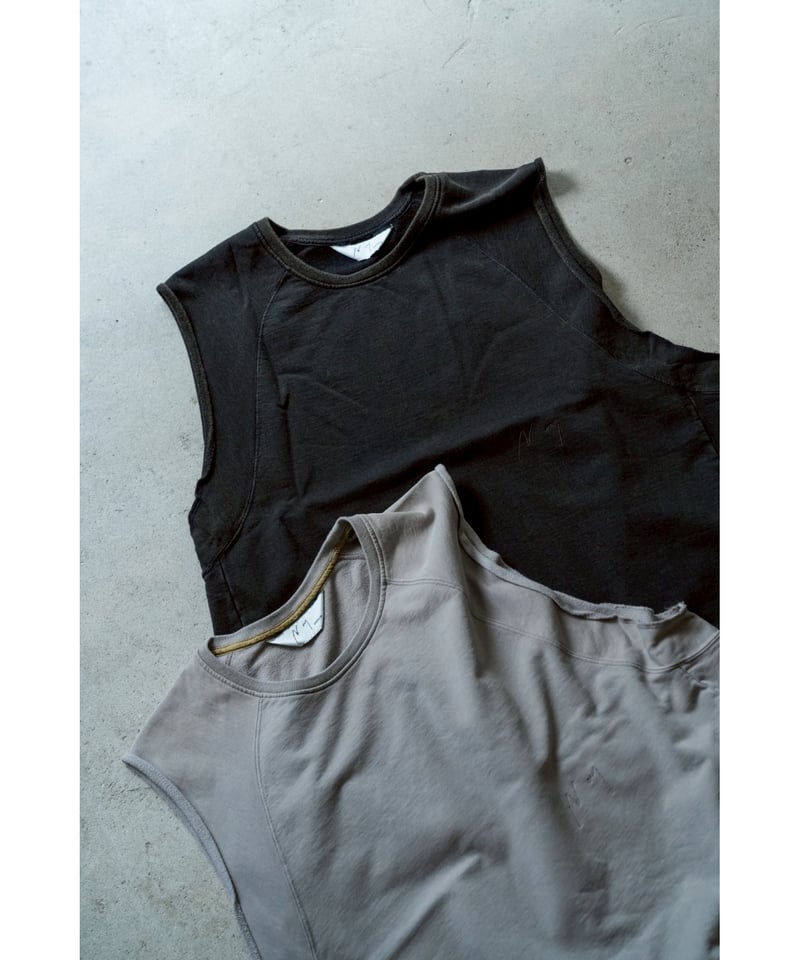 トップス ANCELLM FADED SLEEVELESS T-SHIRT BLACK 1 ANCELLM FADED SLEEVELESS T-SHIRT | MusterWerk