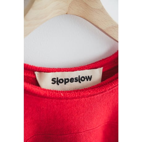 slopeslow  Cotton/Linen Light French terry Crew Neck