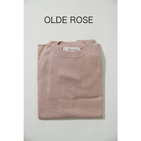 【more variation】Olde H & Daughter SILK PLAIN STITCH CREW NECK P/O