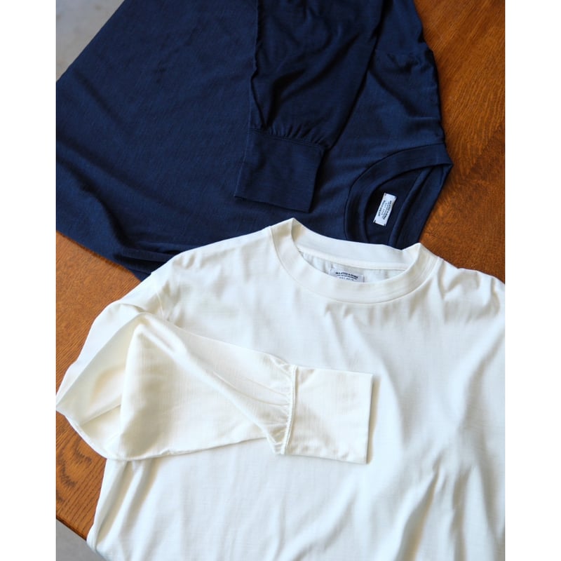 MAATEE&SONS WASHABLE SILK TEE L/S | MusterWerk