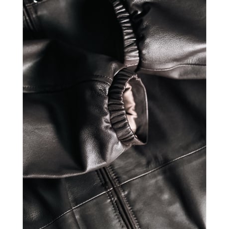 MAATEE&SONS SHEEP GLOVE LEATHER FULL ZIP ANORAK "GEEEK"