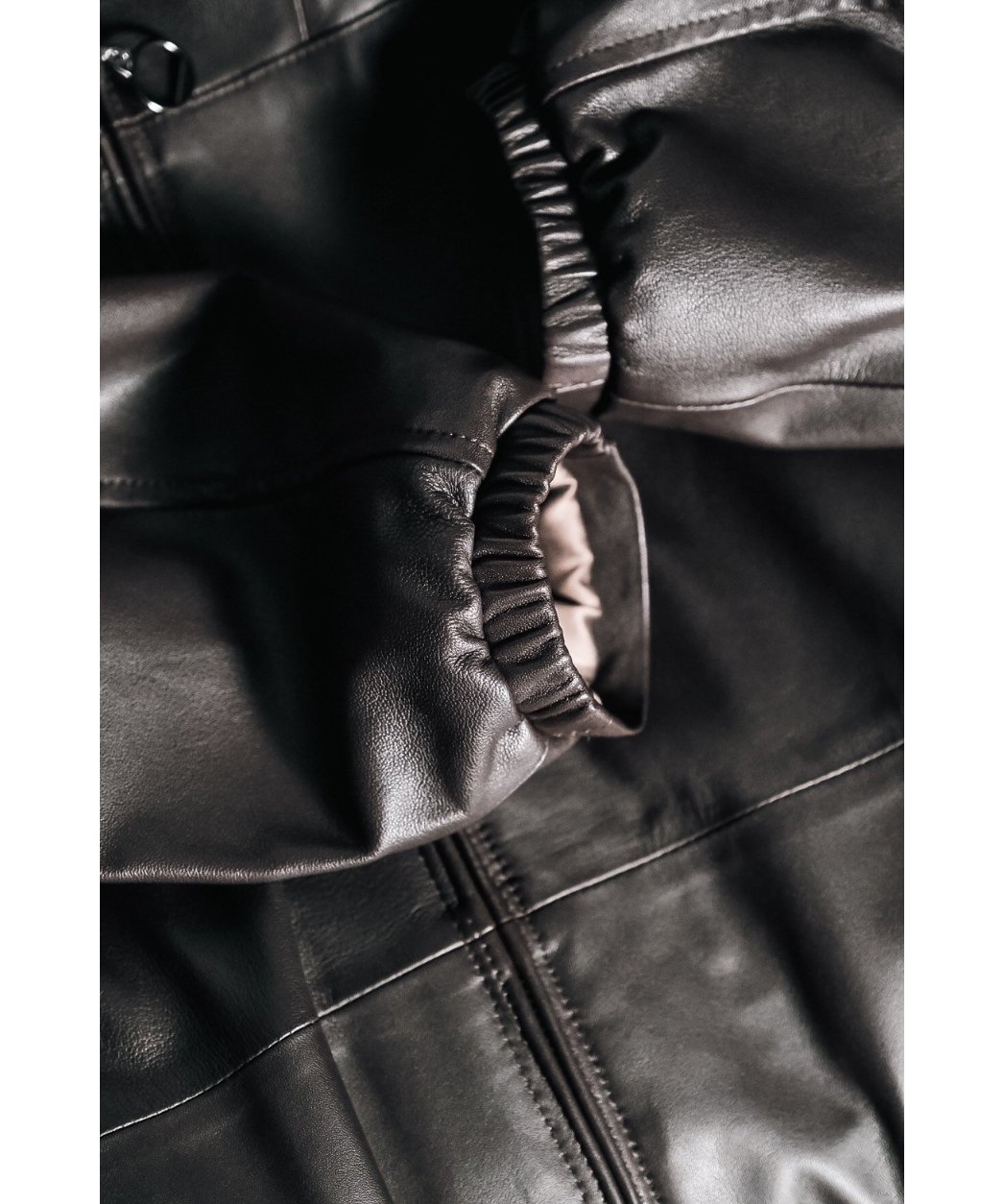 MAATEE&SONS SHEEP GLOVE LEATHER FULL ZIP ANORAK MAATEE&SONS SHEEP GLOVE LEATHER FULL ZIP ANORAK