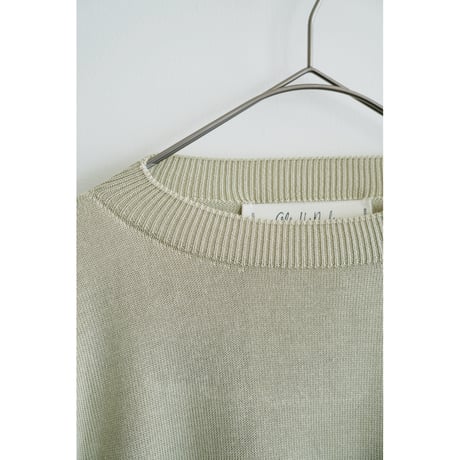 Olde H & Daughter SILK PLAIN STITCH CREW NECK P/O