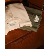 Olde H & Daughter WOOSTED WOOL HENLEY NECK P/O