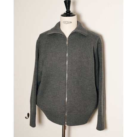Olde H & Daughter Ex. WOOSTED WOOL DRIVERS KNIT JACKET