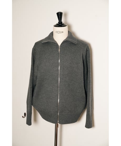 Olde H & Daughter Ex. WOOSTED WOOL DRIVERS KNIT JACKET