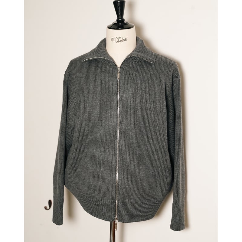 トップス Olde H&Daughter WOOL DS KNIT JACKET Olde H & Daughter Ex. WOOSTED WOOL DRIVERS KNIT