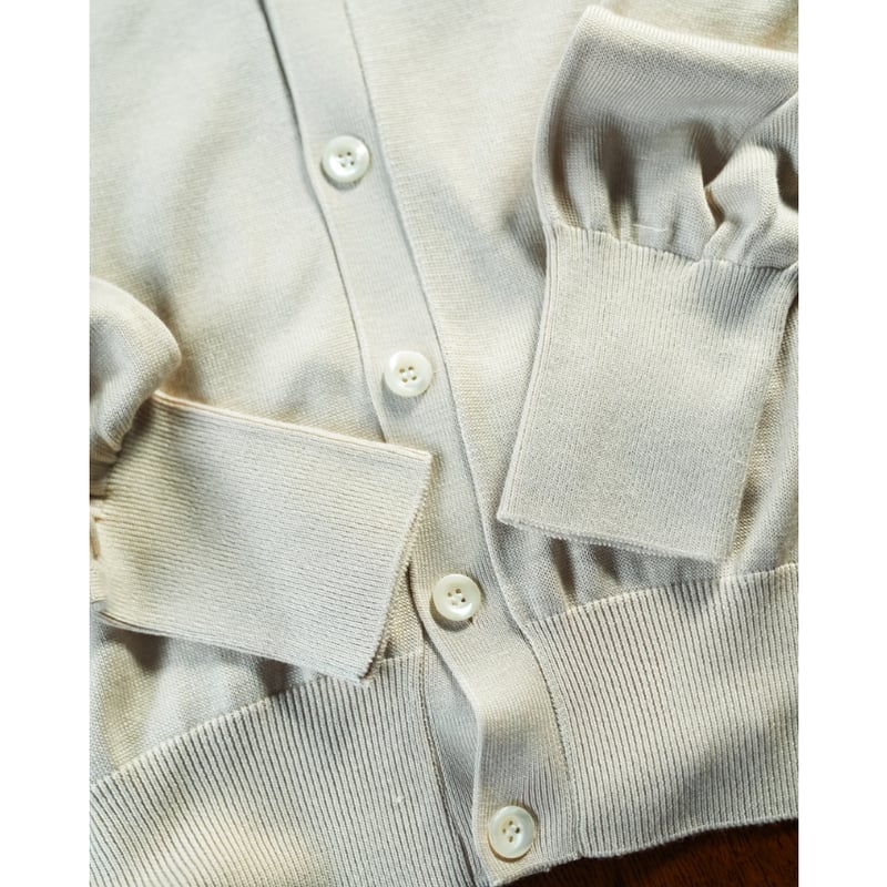 Olde H & Daughter SILK PLAIN STITCH CARDIGAN |