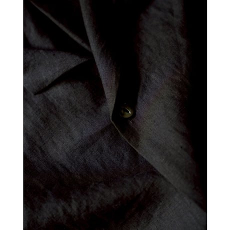 MAATEE&SONS FINE HEMP S/S OPEN COLLAR SHART