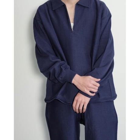 ULTERIOR FADED SILKY TERRY RW HALF ZIP P/O