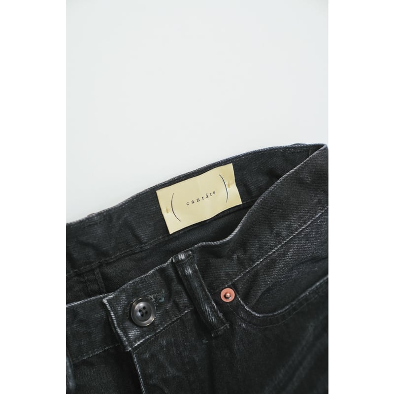 cantate Denim Flare Trousers (VINTAGE WASH) | M