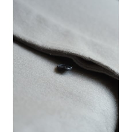 nonnotte Cashmere Rever Melton Draping Long Gilet