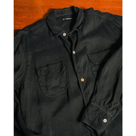 MAATEE&SONS "LINEN SILK二重織り" NOT A PLAIN SHIRTS