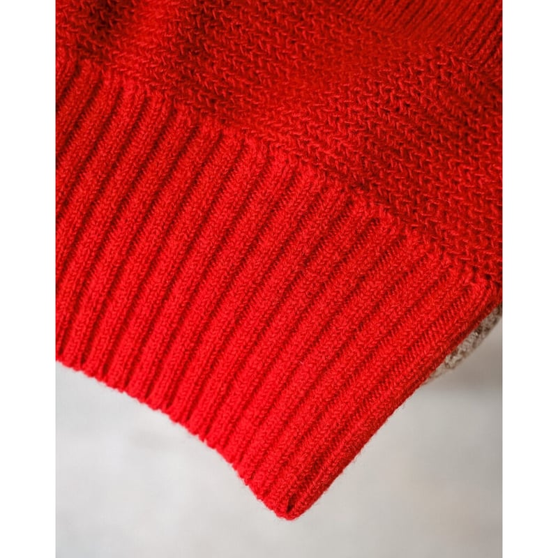 MAATEE&SONS 強撚SHETLAND FINE LAMB ARMY SWEATER |