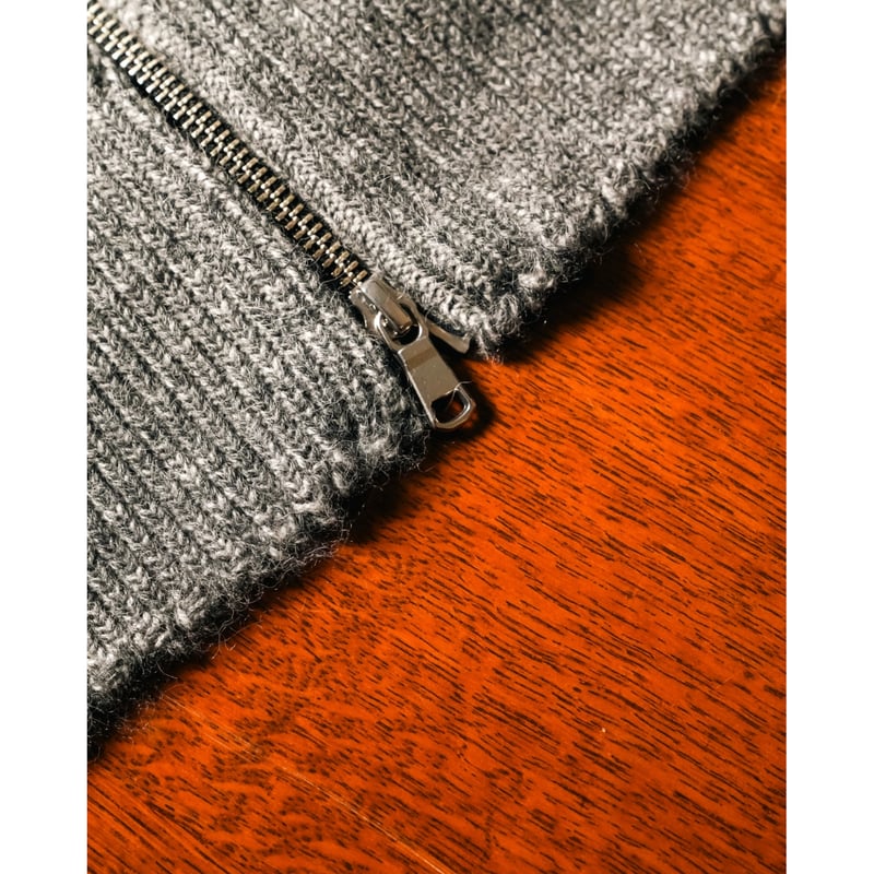 MAATEE&SONS RBALPACA-CASHMERE 畦ひょっとこ起毛ZIP SWEAT