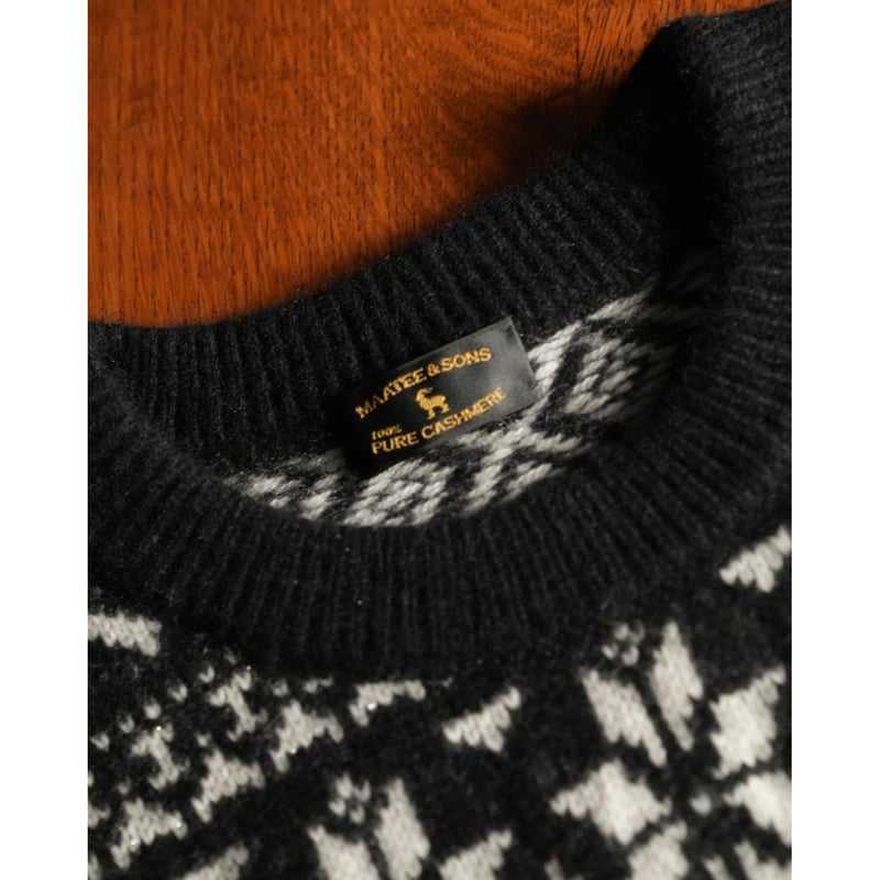 MAATEE&SONS CASH JACQUARD P/O SWEATER 