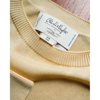 Olde H & Daughter Ex. GOLDEN SILK PLAIN STITCH CREW NECK