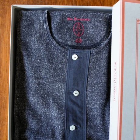 Olde Homesteader INTERKNIT RIB HENLEY NECK SHORT SLEEVE