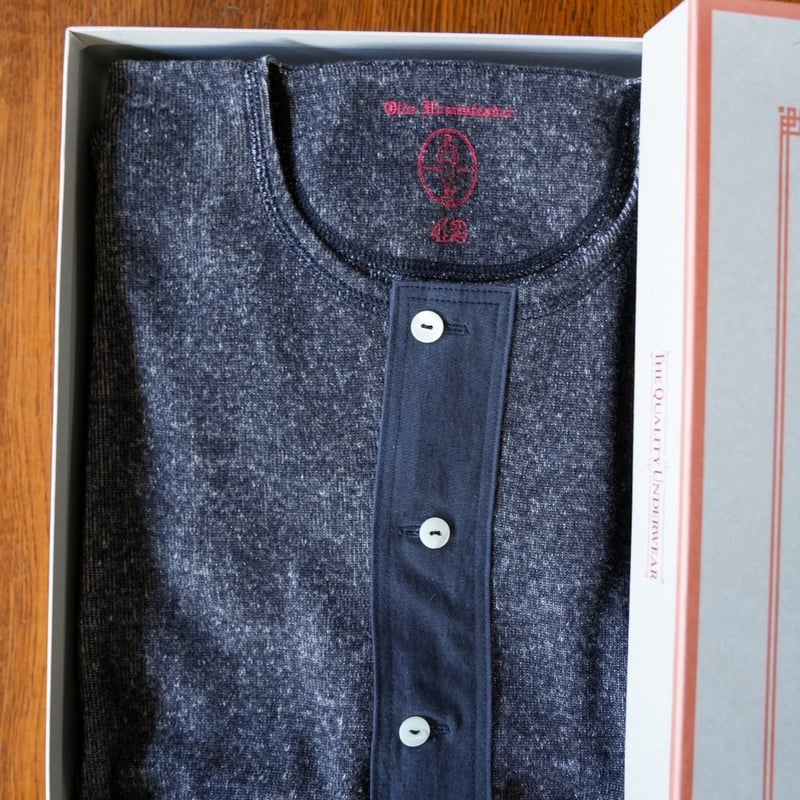 Olde Homesteader INTERKNIT RIB HENLEY NECK SHOR