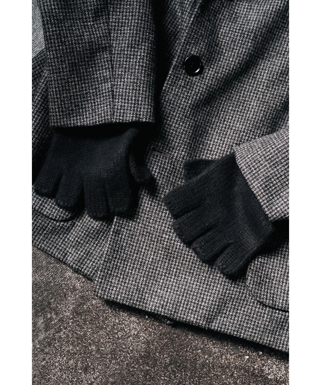 PICEA BABY CASHMERE GLOVES NAVY 未使用品 PICEA BABY CASHMERE