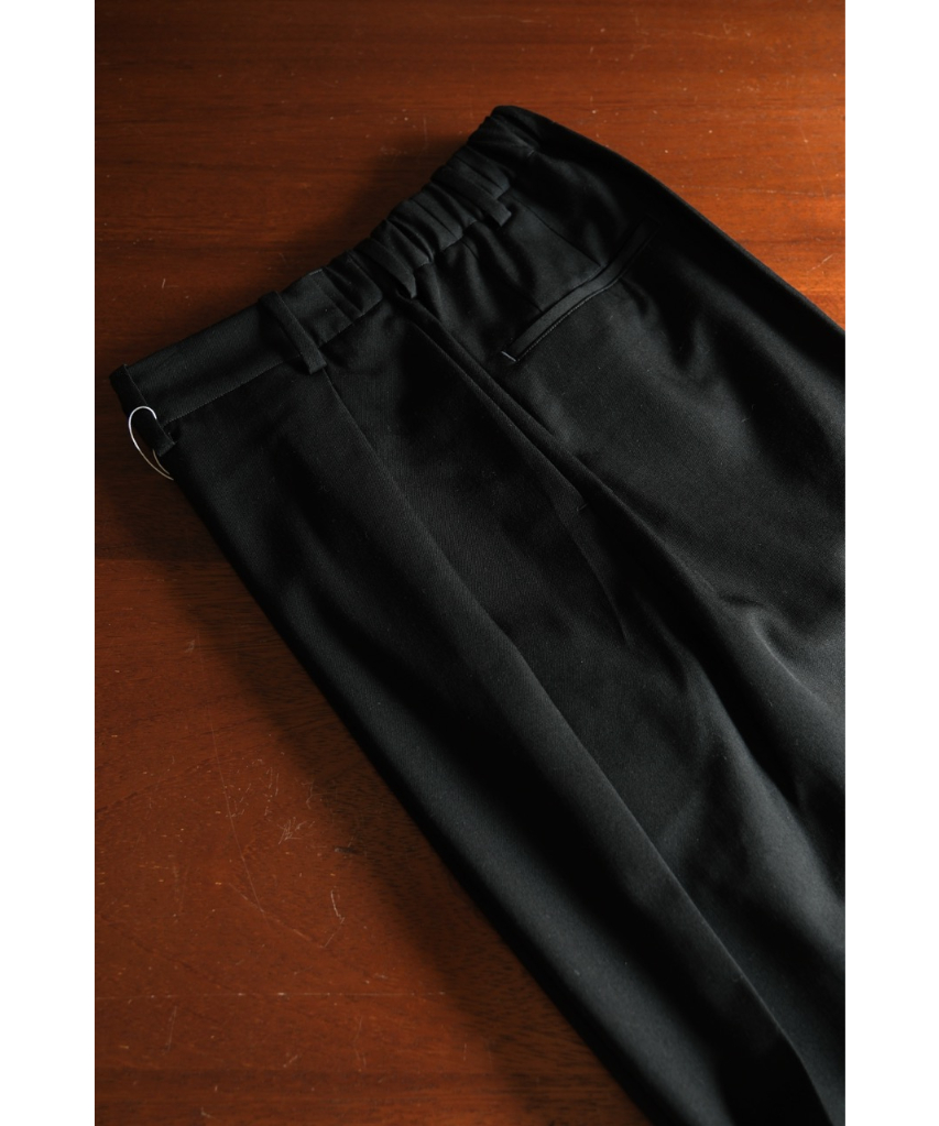 パンツ nonnotte Wool Gabardine Pleats Trousers パンツ Draping Crotch Box Pleats