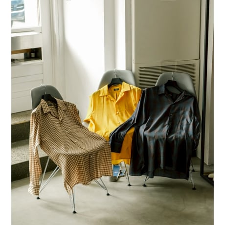 MAATEE&SONS Ex. "H"WOOL OPEN COLLAR SHIRTS