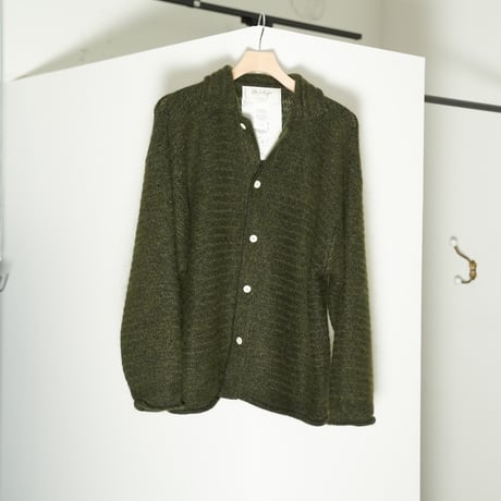 Olde H&Daughter SILK MOHAIR WRAP STITCHES SHIRTS CARDIGAN
