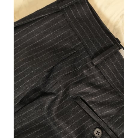 MAATEE&SONS SET UP TROUSER 2 "WOOL STRIPE"