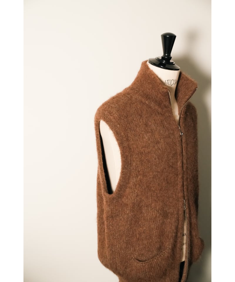 MAATEE&SONS RBALPACA-CASHMERE/MINK 畦ひょっとこ起毛ZIP MAATEE&SONS RBALPACA-CASHMERE/MINK 畦ひょっとこ起毛ZIP