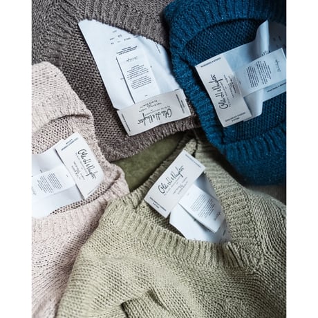 Olde H&Daughter SILK NEP V NECK P/O