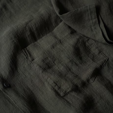 MAATEE&SONS "ドS LINEN" OPEN COLLAR SHIRTS S/S