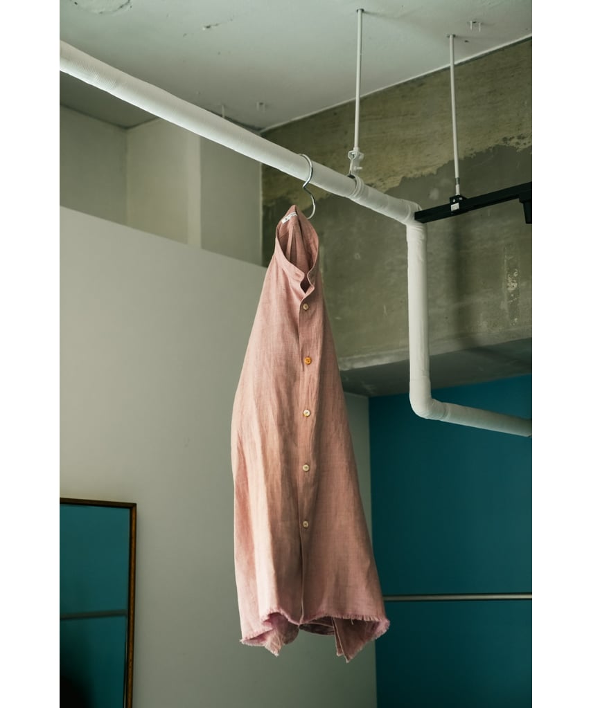 MAATEE&SONS LINEN FRINGE SHIRTS 鉄焙煎 | MusterWerk