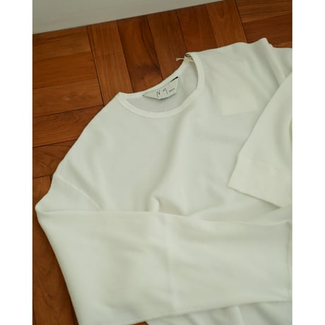 ANCELLM DAMEGE WAFFLE CREW LS T-SHIRT