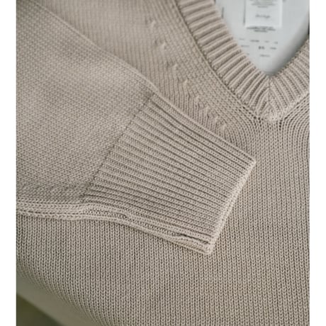 Olde H&Daughter TWIST WOOL V NECK P/O