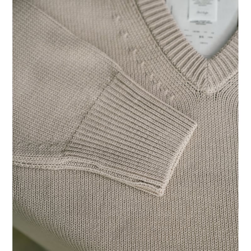 Olde H&Daughter TWIST WOOL V NECK P/O | MusterWerk