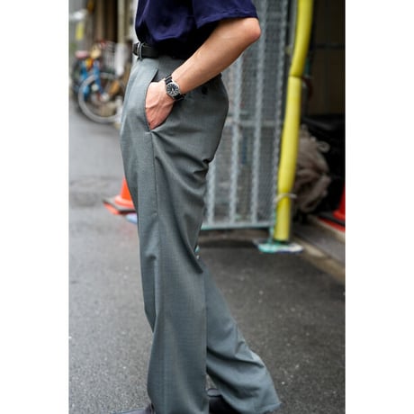 MAATEE&SONS Ex. FOREVER SLACKS 2TUCK STRAIGHT -June-