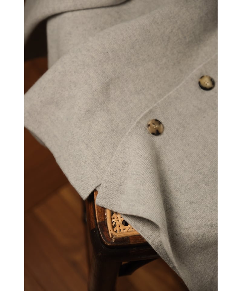 The CLASIK MILLED FINE WOOL SHIRT CARDIGAN | Mu