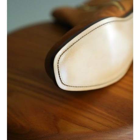 Post Production Side Zip Boots "Calf Suede"