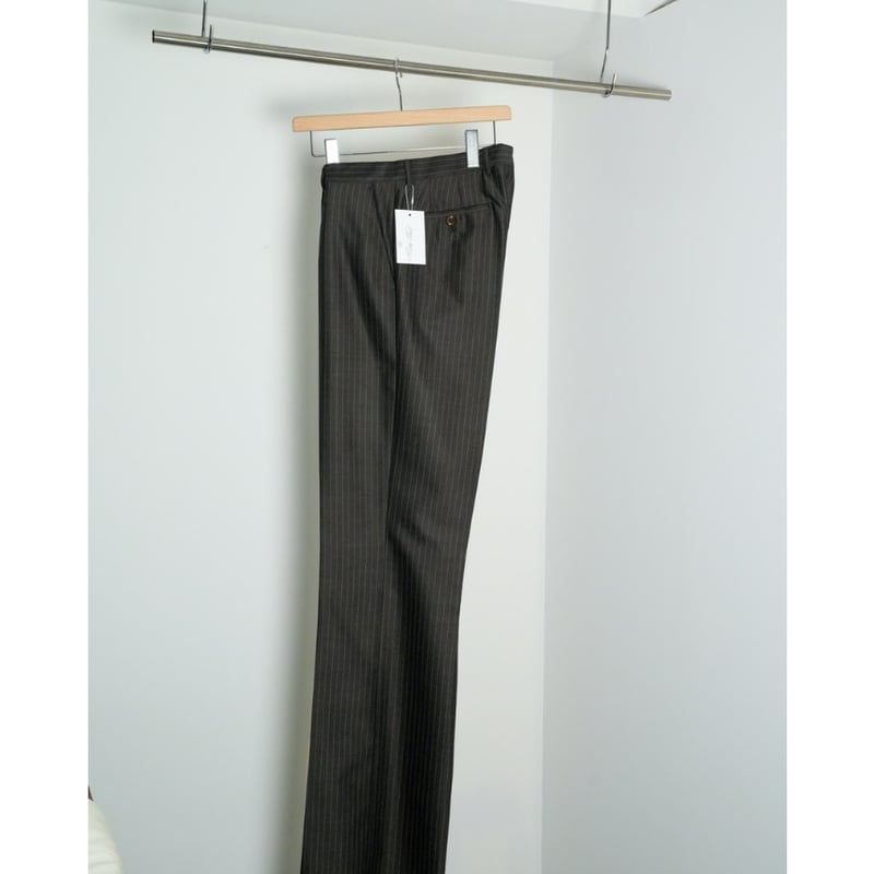 BIBOJA -High Waisted Flare- 38 チャコール BIBOJA High Waisted Flare Trousers - No Pleat/S