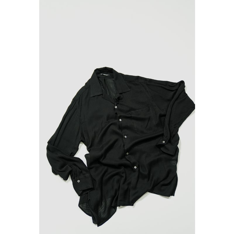 MAATEE&SONS OPEN COLLAR SHIRTS SILKRAYON | Must