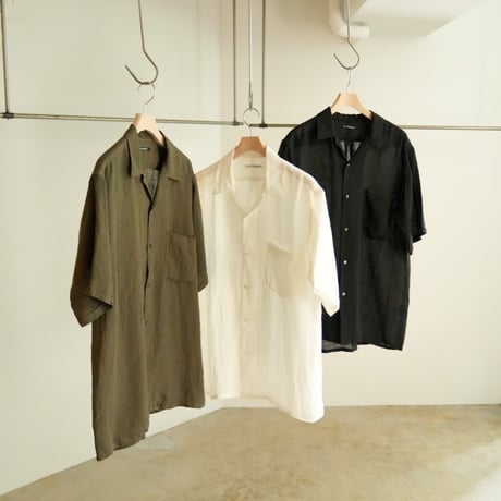 MAATEE&SONS "ドS LINEN" OPEN COLLAR SHIRTS S/S